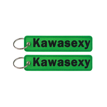 Embroidered Keys Tag Keychain - Personalized Key Identifier Fob