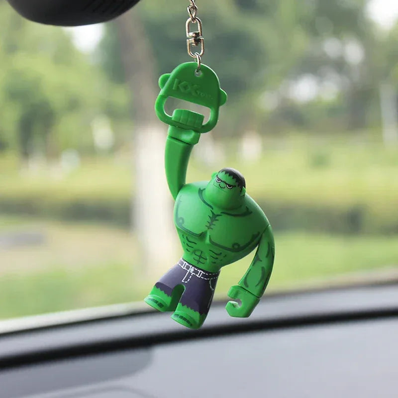 Batman/Superman & Spider-Man Car Rearview Mirror Ornament - Hulk