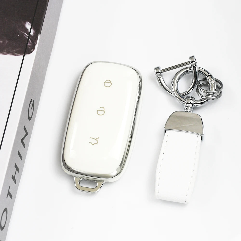 TPU Car Key Case Shell Fob Cover For Geely Galaxy EX5 E5 Proton