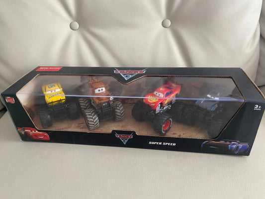 Disney Pixar Cars Off-Road Set – 4pcs Pullback Alloy Models - 6705 plastic