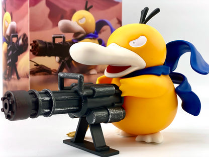 Pokemon Psyduck Gatling Gun Anime Figure