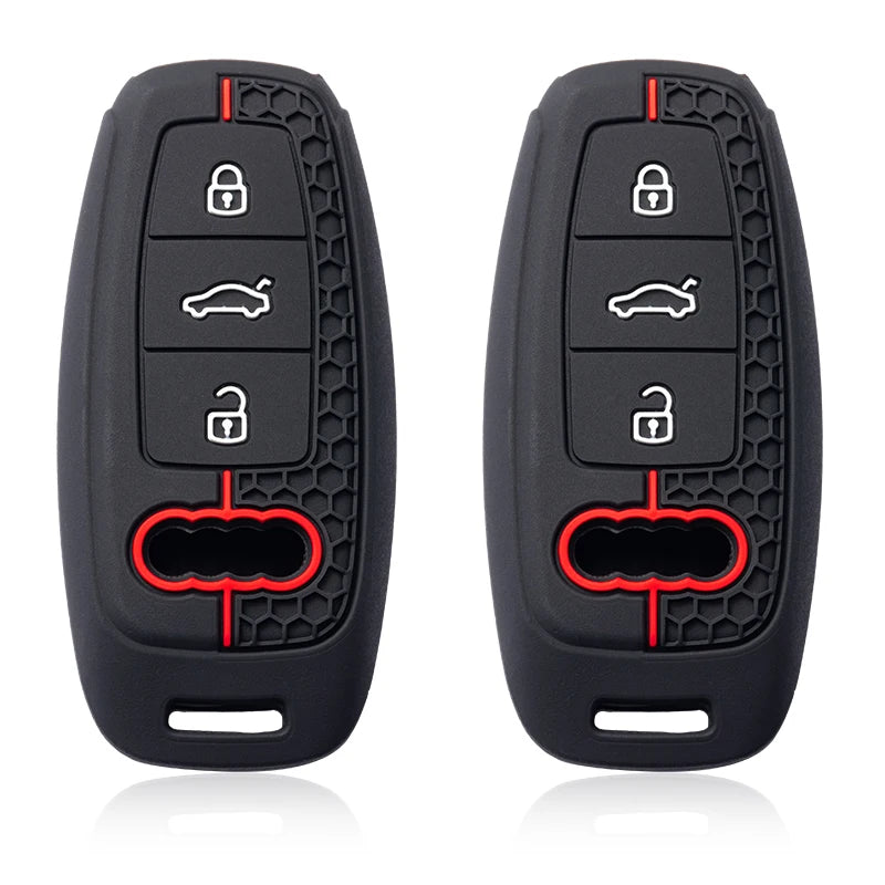 Audi Silicone Smart Key Case — A3 8Y, A6, A7, Q5, Q8, e-tron