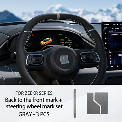 ZEEKR 001 Steering Wheel Alcantara Suede Anti-Scratch Stickers
