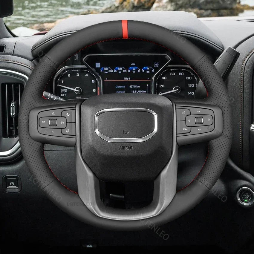 GMC Hand-Stitched Steering Wheel Cover