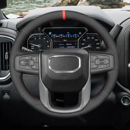 GMC Hand-Stitched Steering Wheel Cover