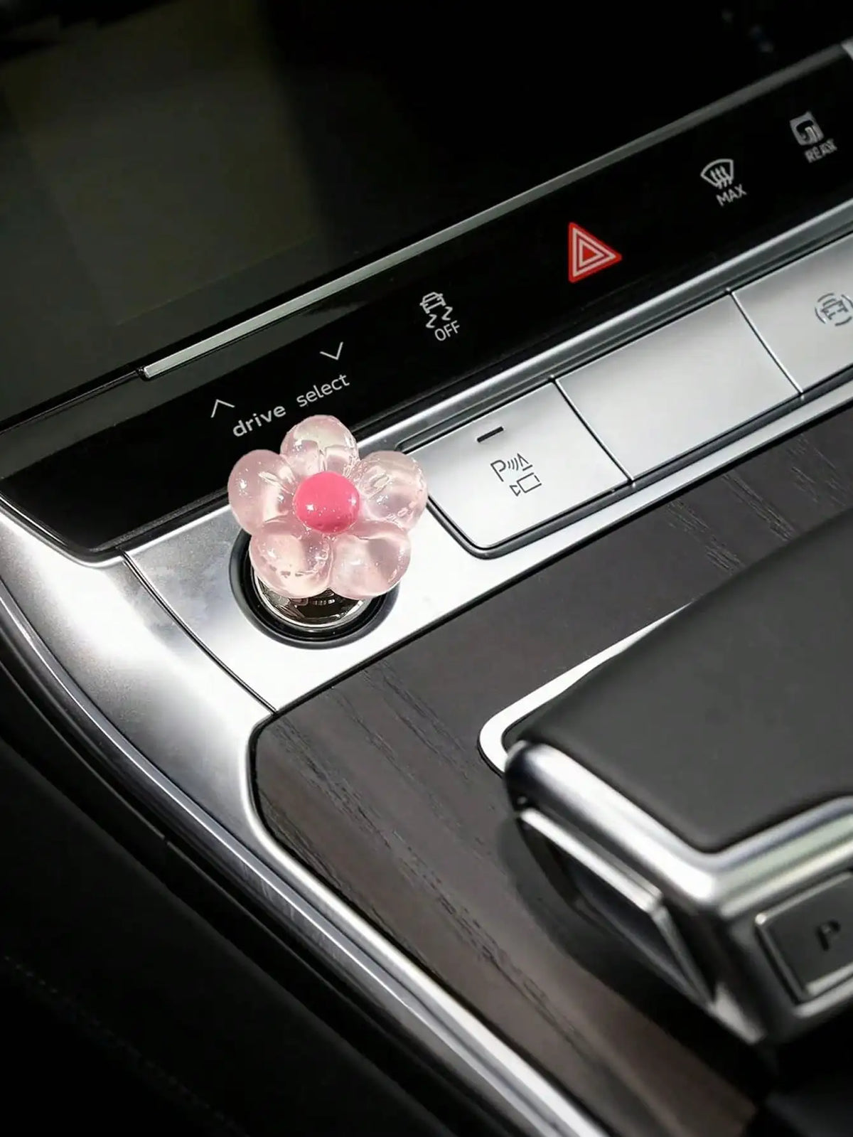 Resin Flower Car Start Button Cover – Cute Interior Decor
