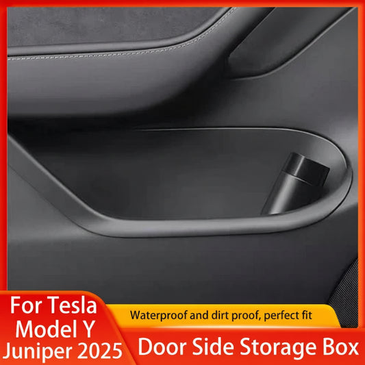 Tesla Model Y Juniper 2025+ TPE Door Storage Tray Set Front & Rear