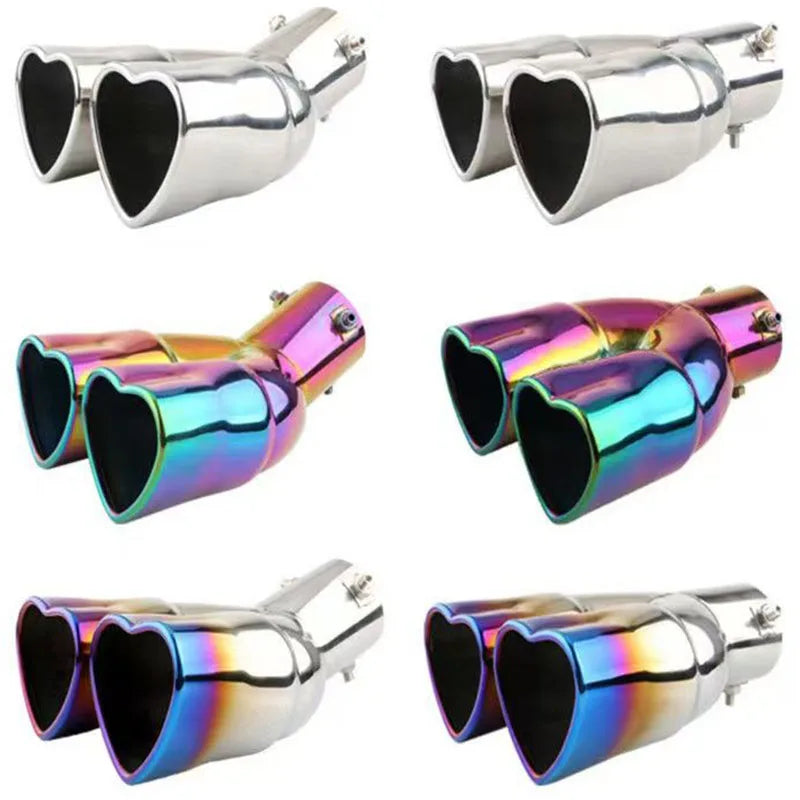 63mm Stainless Steel Exhaust Tip with Colorful Muffler Finish
