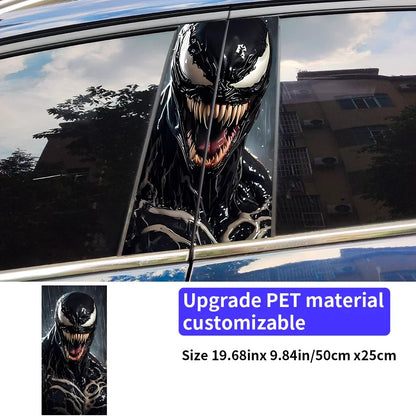 Venom Car Stickers – B-Pillar Center Column Vinyl Decals, Waterproof & Scratch-Proof - 1