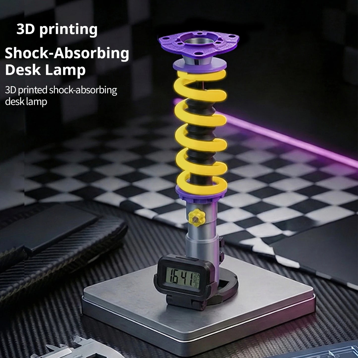 Car Shock Absorber Coilover Spring Ambient Light Lamp