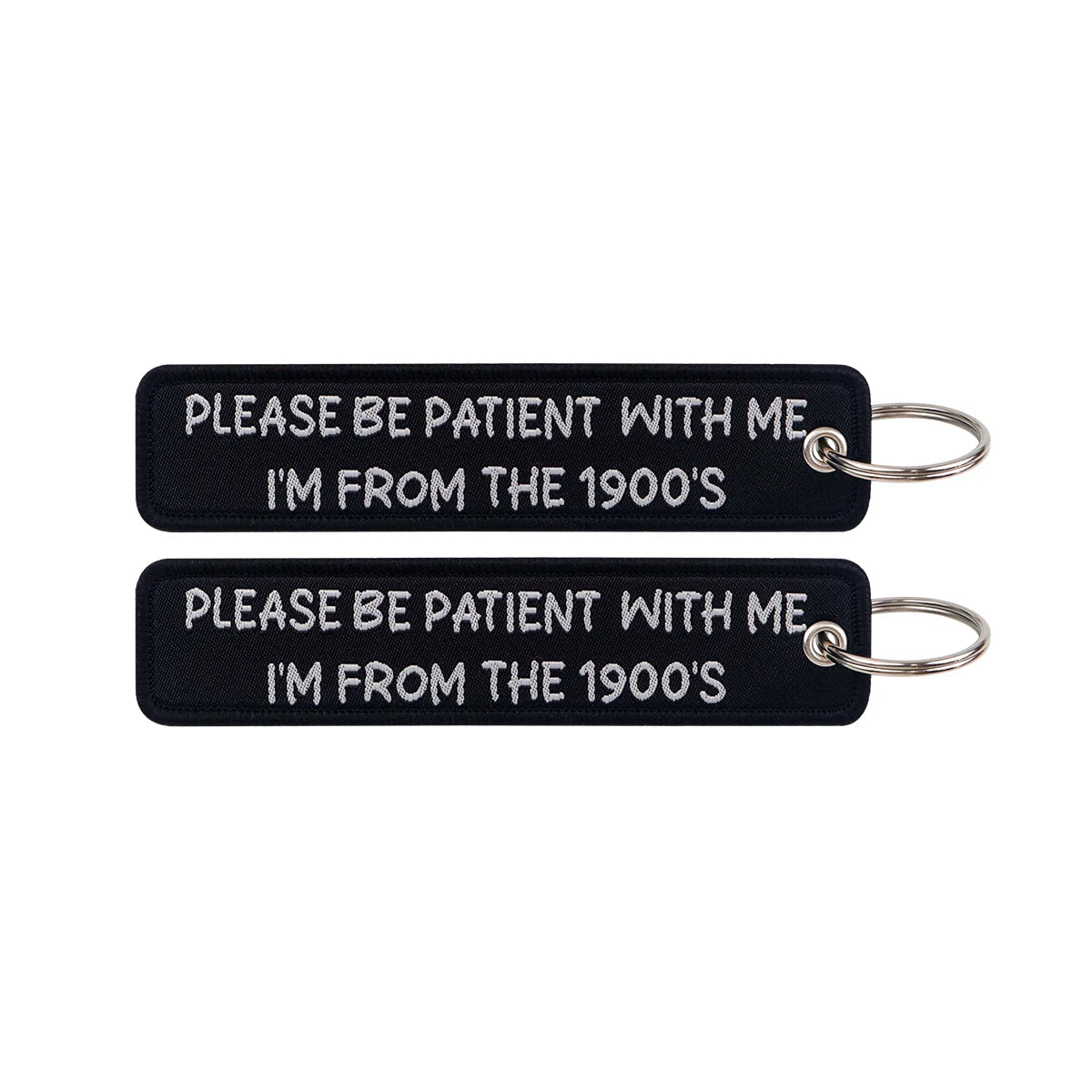 Embroidered Keys Tag Keychain - Personalized Key Identifier Fob