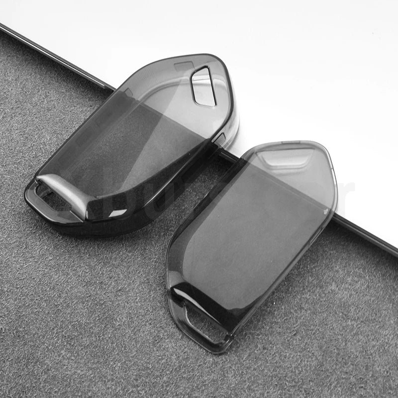 Kia Transparent TPU Key Case — EV9, K5, Carnival, Picanto