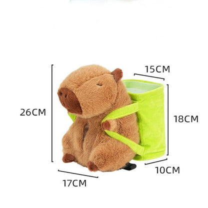 Capybara Plush Car Organizer - Tissue Box Trash Bin Storage