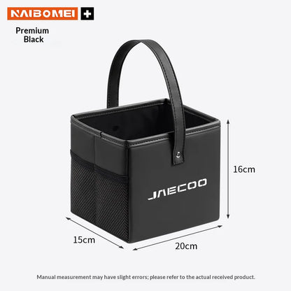 Leather Car Trash Bin Folding Storage Bag for Chery Jaecoo J5-J8