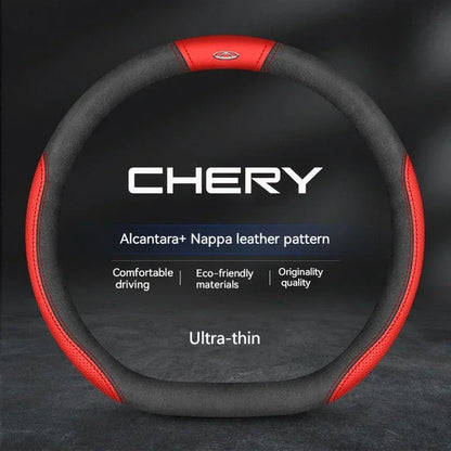 Chery Suede Leather Steering Wheel Cover