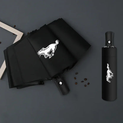 Ford Automatic Folding Car Sunshade Umbrella | Windshield UV Protector - 