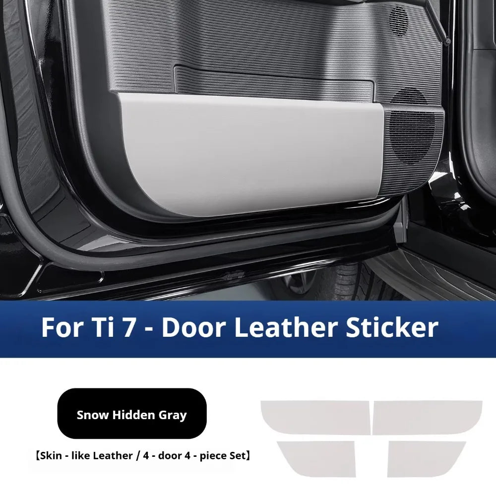 BYD Ti7 Leather Door Anti-Kick Protector Pads