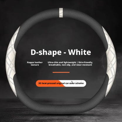 GMC Two-Tone Sport Steering Wheel Cover - D Shape / Style 1