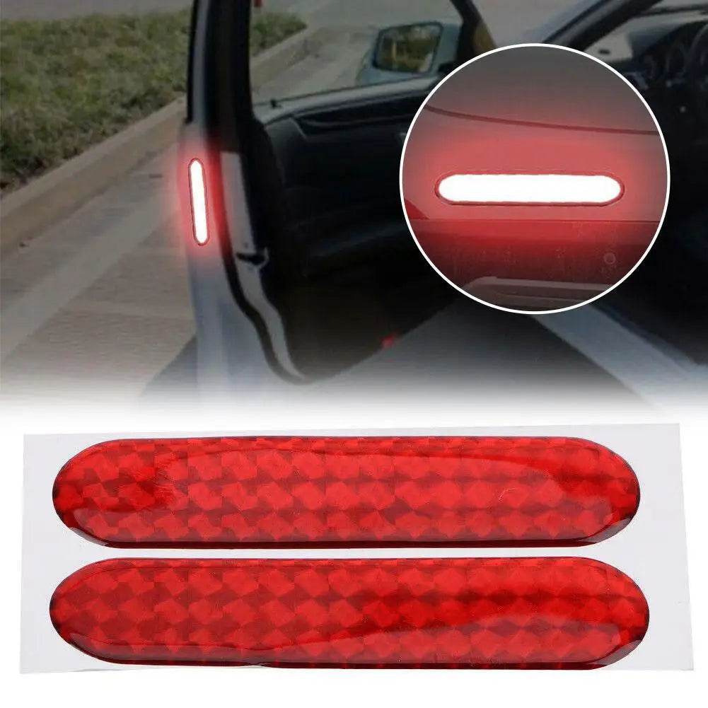 Reflective Car Door Safety Warning Stickers - 