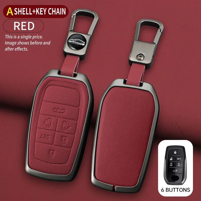 Zinc Alloy Car Key Cover Case for Toyota Alphard Previa Voxy