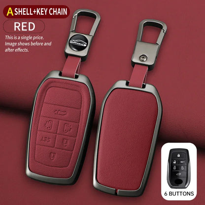 Zinc Alloy Car Key Cover Case for Toyota Alphard Previa Voxy