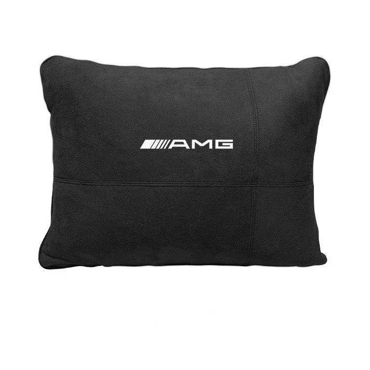 Car Headrest Lumbar Rest Cushion Neck Support Neck Pillow For Mercedes-Benz AMG A C E S V Class Sprinter GLC ML SLK CLS GLA GLK - Cognac