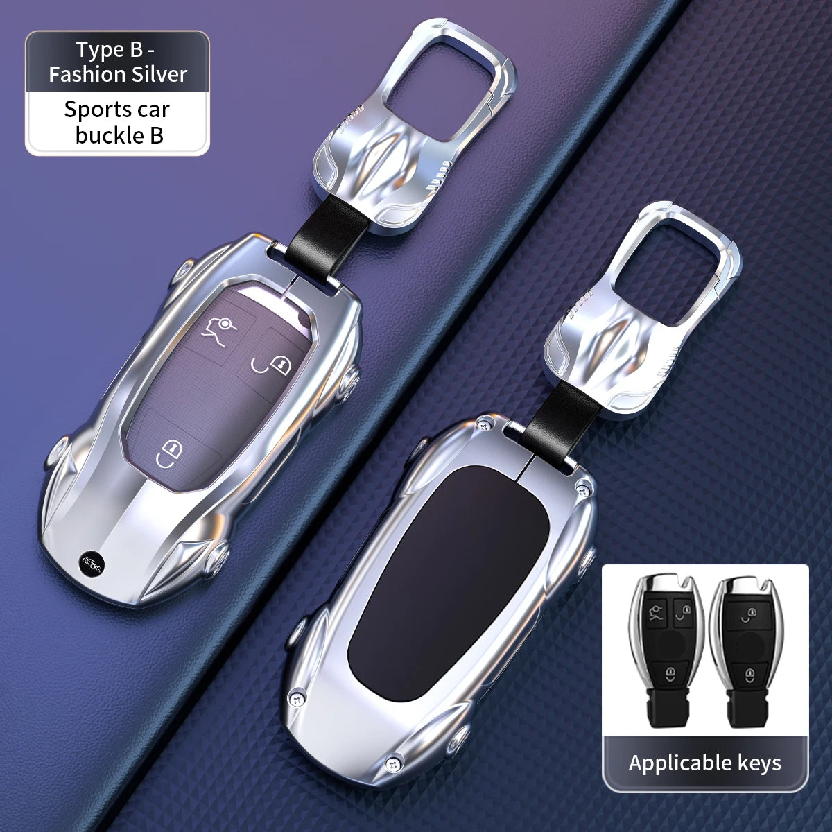 Mercedes-Benz Zinc Alloy Car Key Cover – A, C, E & S Class - green