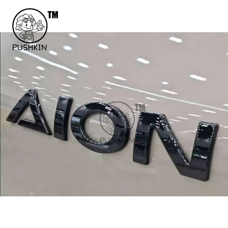 GAC AION V 2025 2026 3D ABS Black Emblem Badge Sticker Decal