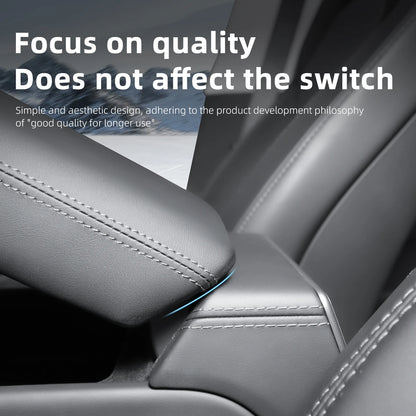Armrest Box Cover for Tesla Model Y Juniper & Model 3 Highland – Soft Anti-Scratch Case
