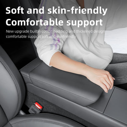 Armrest Box Cover for Tesla Model Y Juniper & Model 3 Highland – Soft Anti-Scratch Case