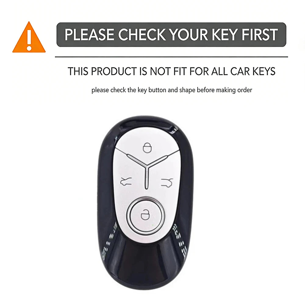 Geely EX2 Proton e.MAS 5 4-button silicone key case - red line trim