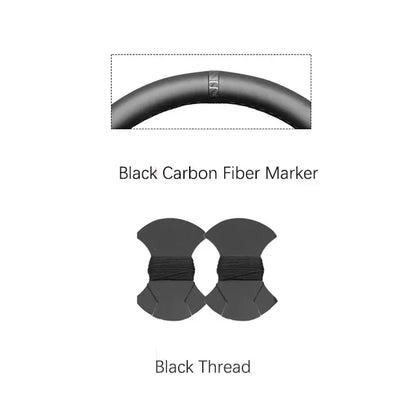GMC Hand-Stitched Steering Wheel Cover - Round Shape / Black Marker