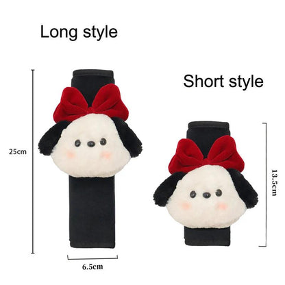 Cartoon Bow Dog Seatbelt Cover Shoulder Strap Cushion Pad Kids Women