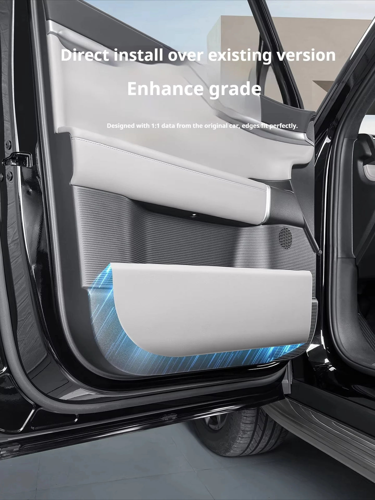 BYD Ti7 Leather Door Anti-Kick Protector Pads