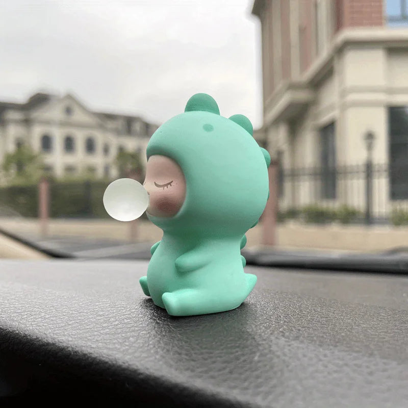 Bubble Dinosaur Car Dashboard Ornament