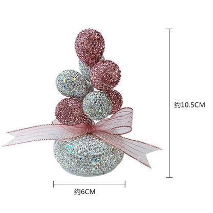 Diamond Inlaid Clay Balloon Car Dashboard Ornament Pendant Charm
