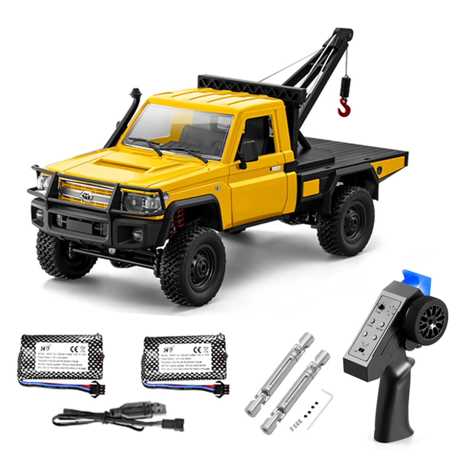 MN82 Series RC Pickup Truck – 4WD Off-Road Climbing Car - MN82 Red-1B