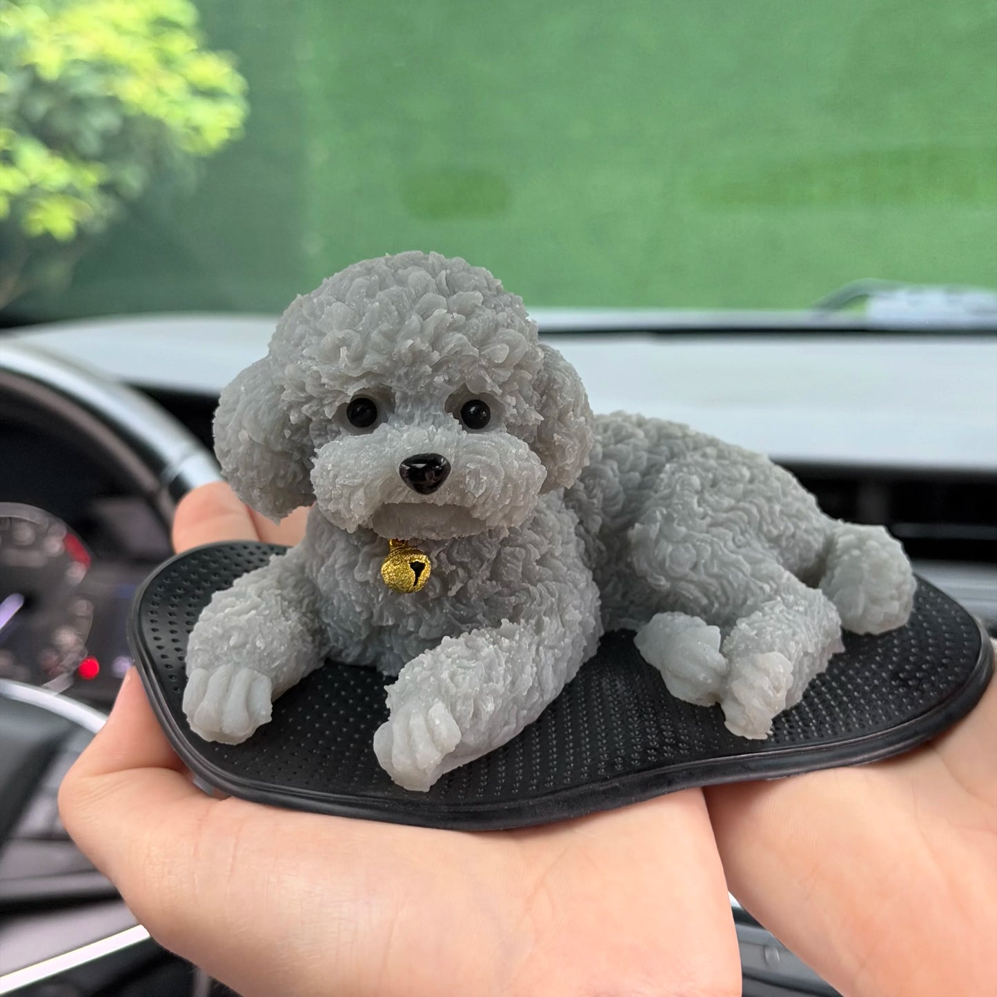 Silicone Dog Car Dashboard Ornament Stress Relief Gag Toy