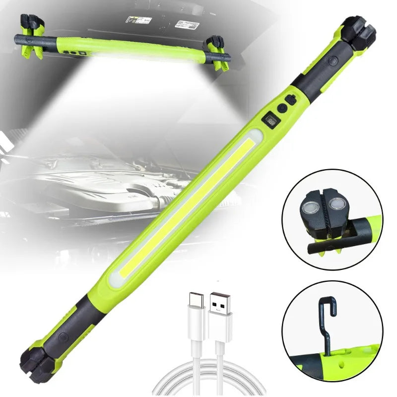 1200LM LED Mechanic Work Light - Magnetic 360° Swivel Flashlight