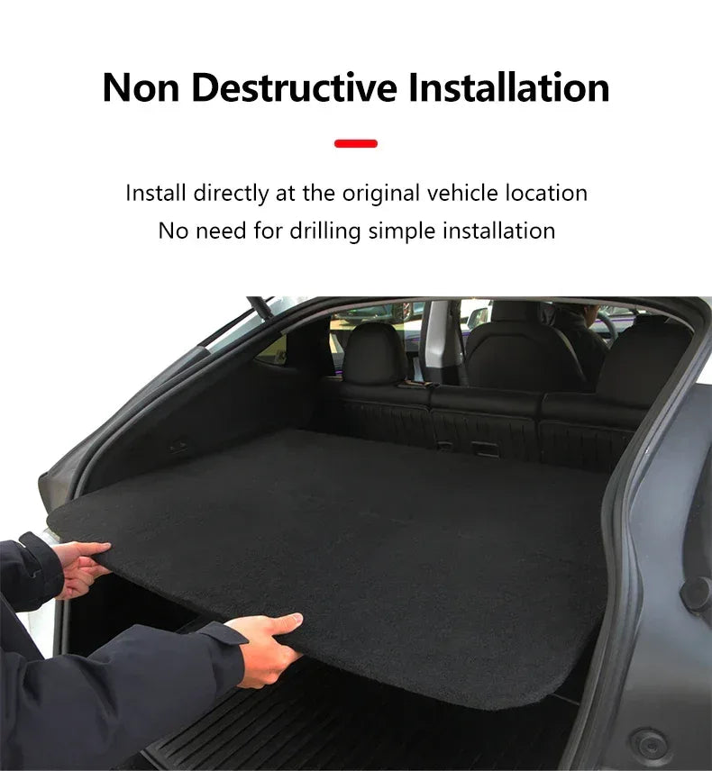 Tesla Model Y Juniper 2025 Trunk Retractable Cargo Cover - 