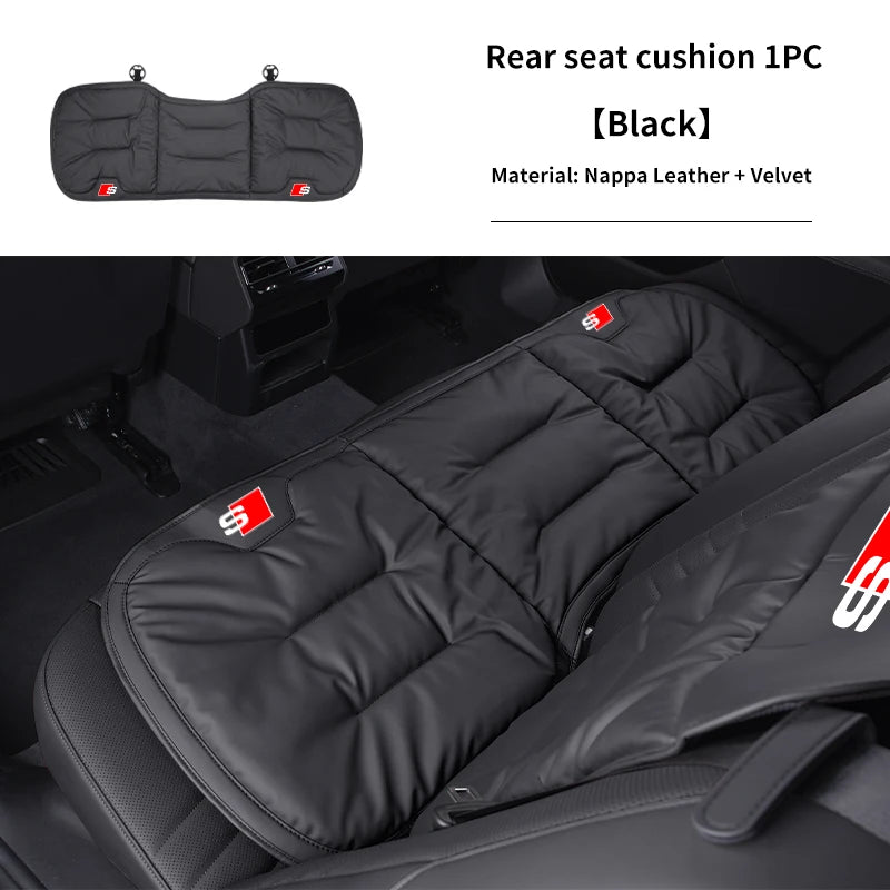 Audi Seat Covers | Universal Front & Rear Cushion Protectors - Cushion Mocha Brown