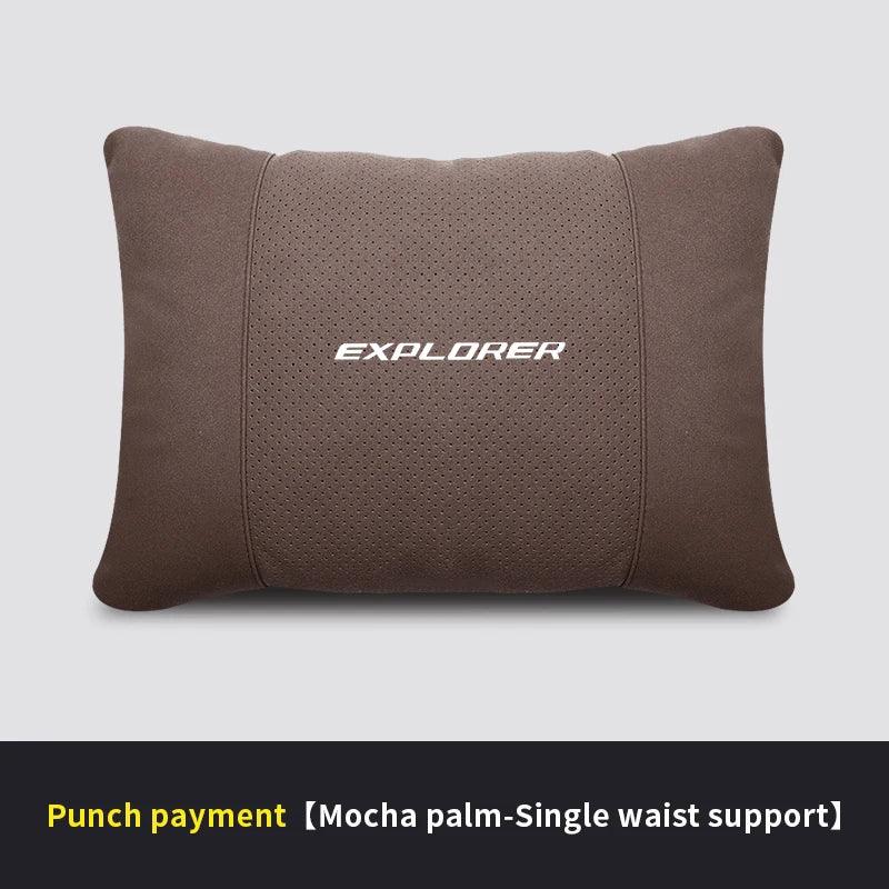 Ford Explorer 5-Color Car Headrest Neck & Lumbar Support Pillow - Brown Waist Pillow