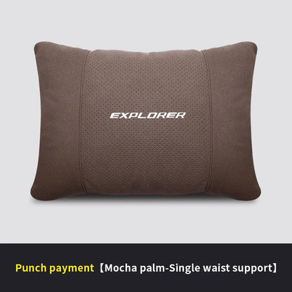 Ford Explorer 5-Color Car Headrest Neck & Lumbar Support Pillow - Brown Waist Pillow