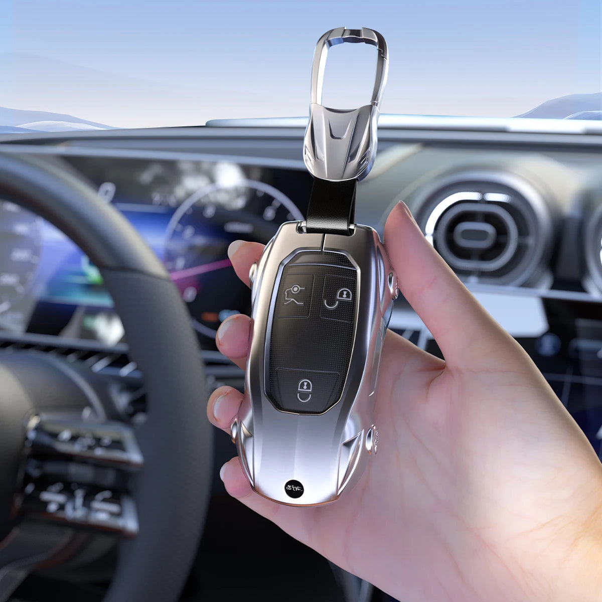 Mercedes-Benz Zinc Alloy Car Key Cover – A, C, E & S Class