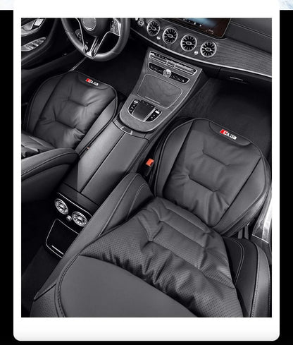 Leather Car Seat Cover Universal Four Seasons Car Front/Rear Seat Cushion for Audi Q3 Q7 Q8 TT Chair Protector Pad Accessories