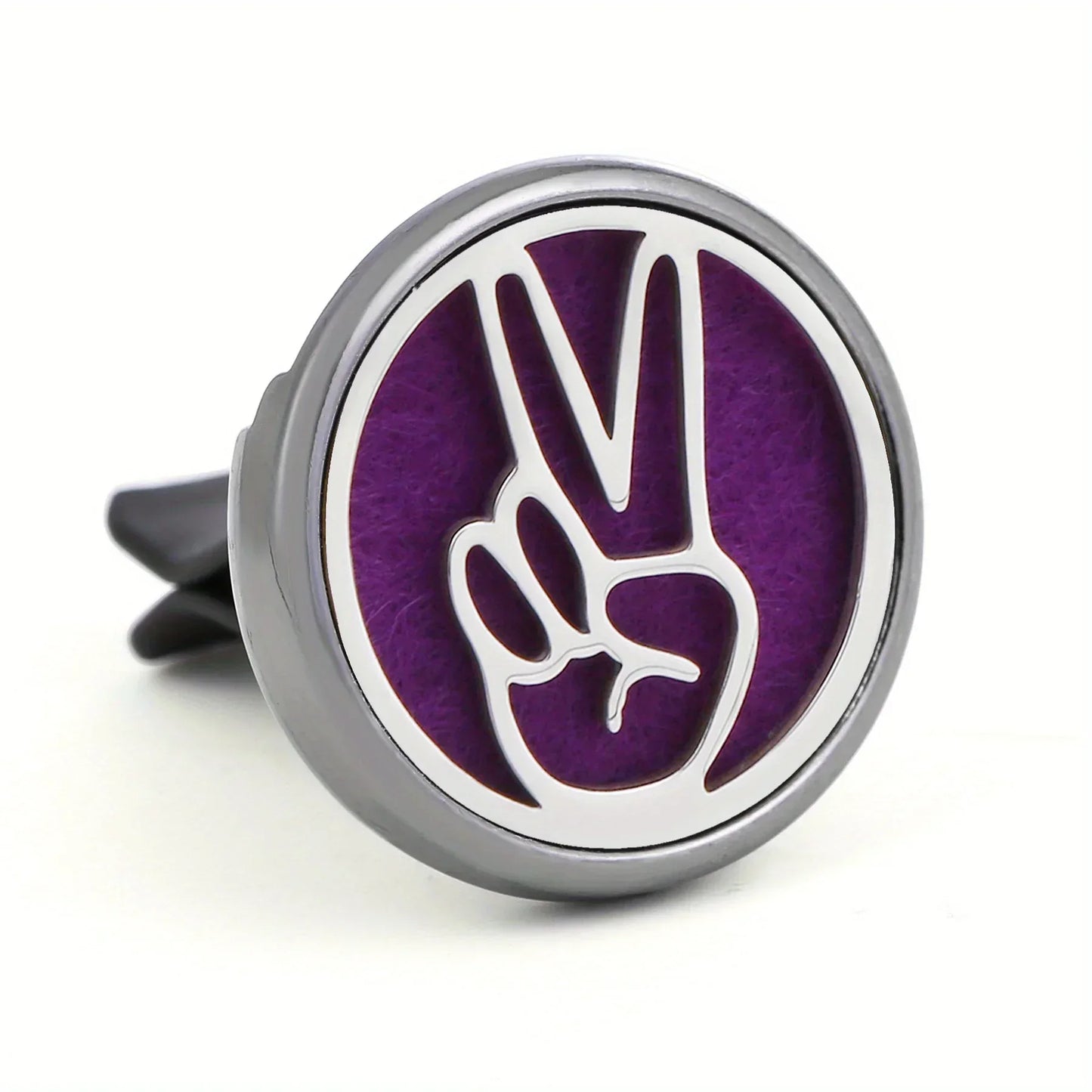 Refillable Car Air Freshener Vent Clip with 10 Pads - A