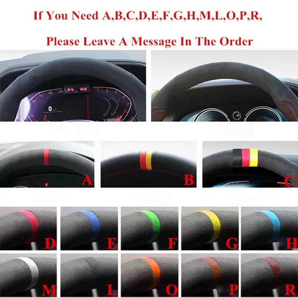 Dodge Hand-Stitched Leather Steering Wheel Cover