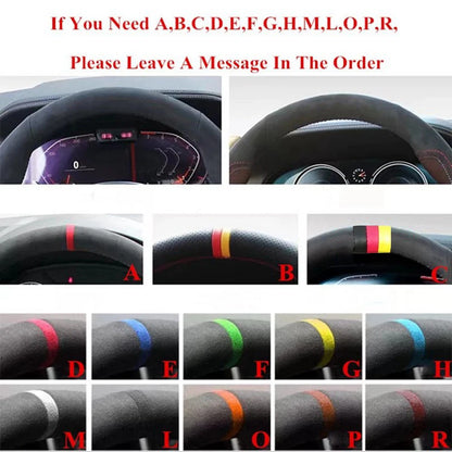 Dodge Hand-Stitched Leather Steering Wheel Cover