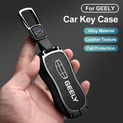 Metal Car Key Fob Cover For Geely Tugella Azkarra Xingyue Boyue