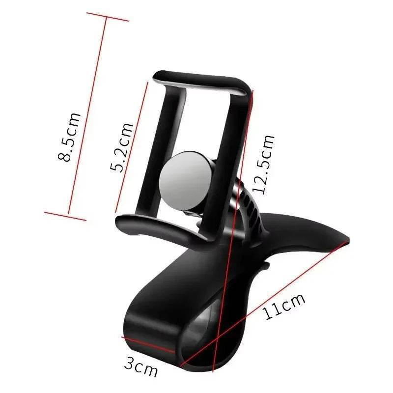 360° Rotatable Car Phone Holder – Universal Dashboard & Windshield Mount Stand - 